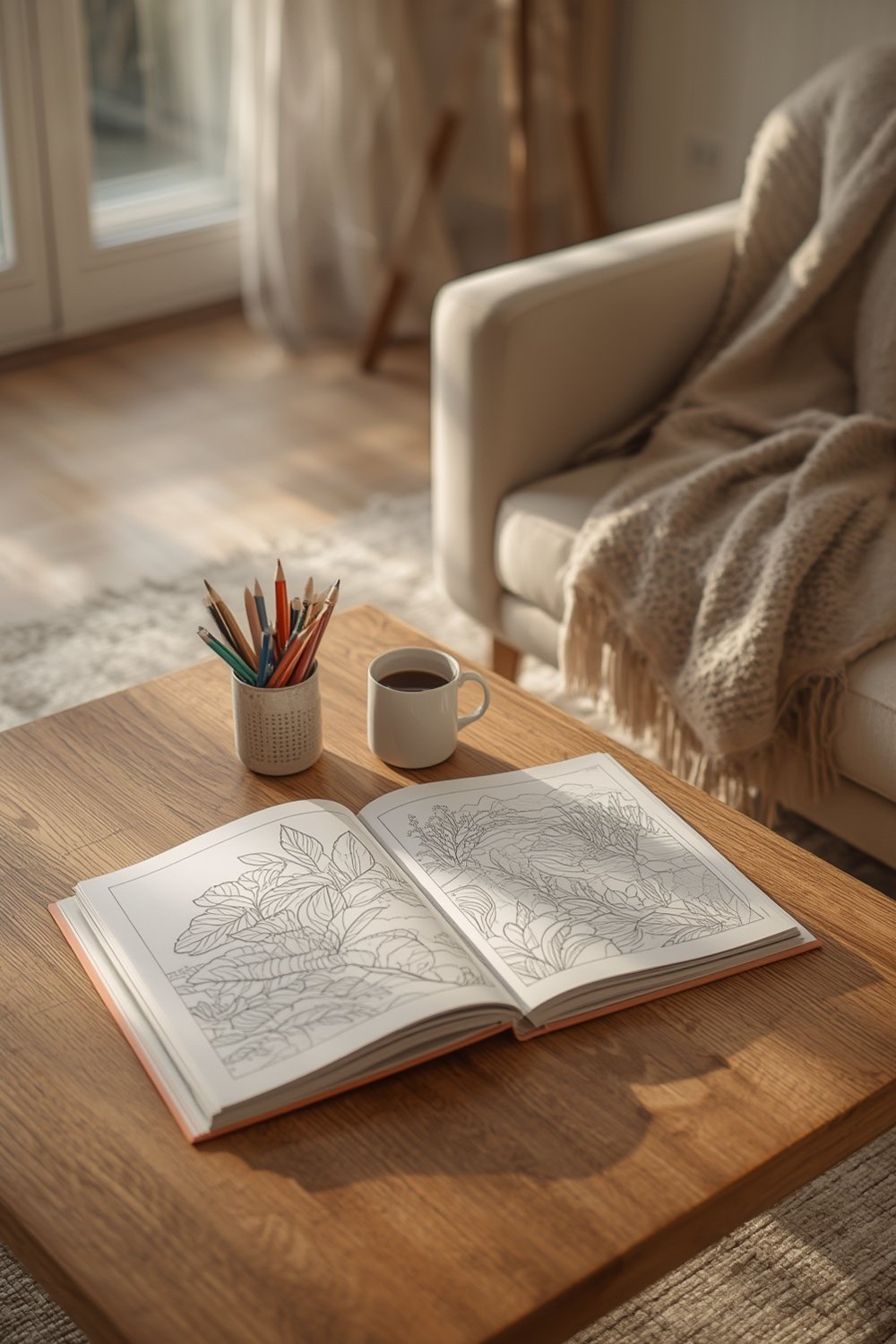 calm coloring product view