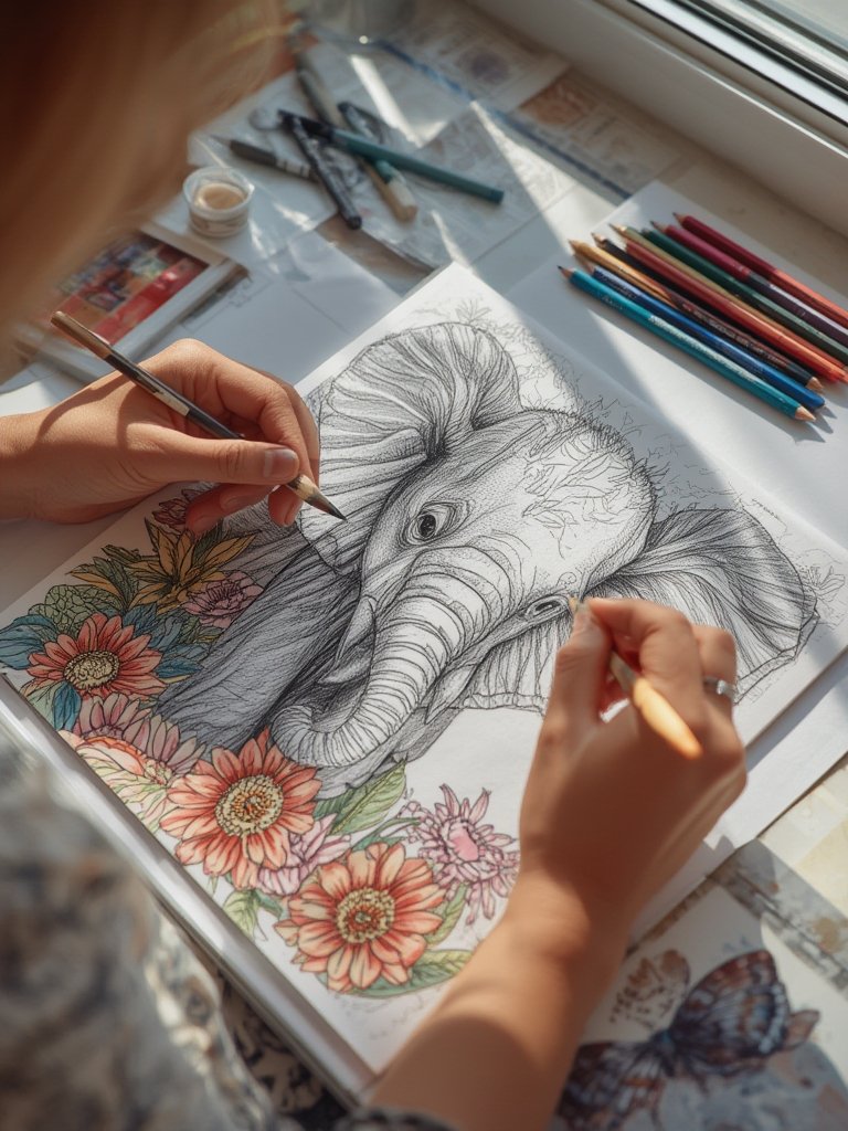 cute animals coloring book