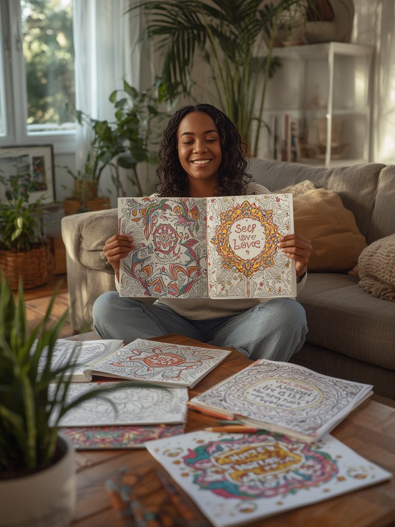 self-love coloring book